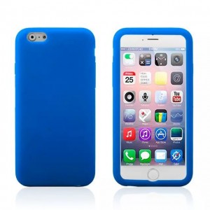 Silicone Case Blue iPhone 6 Plus