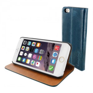 Mobiparts Luxury Book Case Blue iPhone 5/5S