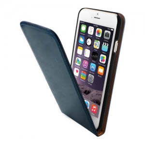 Mobiparts Luxury Flip Case Blue iPhone 5/5S