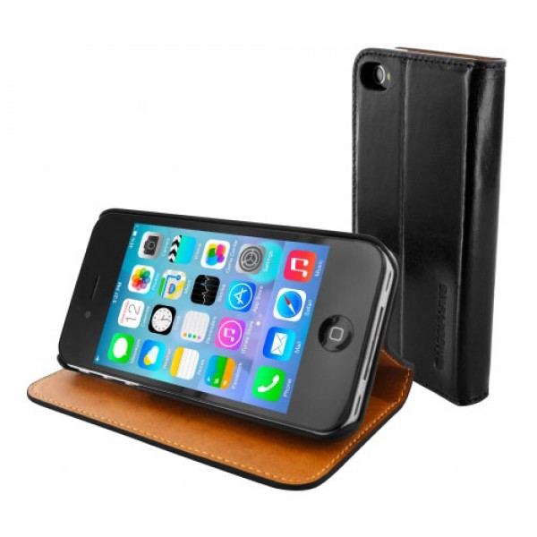 Mobiparts Luxury Book Case Black iPhone 4/4S