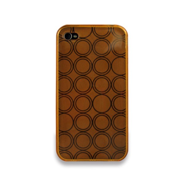 Rounded softcase Oranje iPhone 4 en 4S