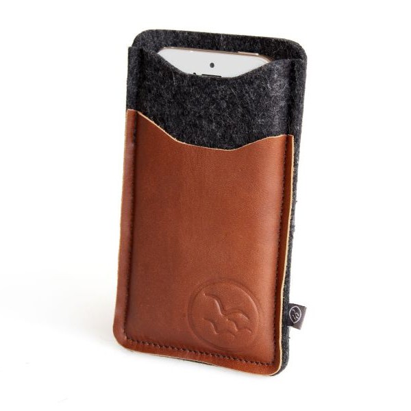 Waterkant Leather and Woolfelt Brown iPhone 6