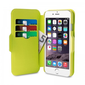 Puro Bi-Color Wallet Black/Green iPhone 6