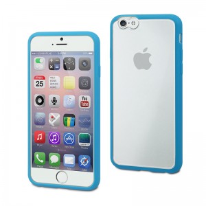 Muvit MyFrame Case Blue/Transparant iPhone 6