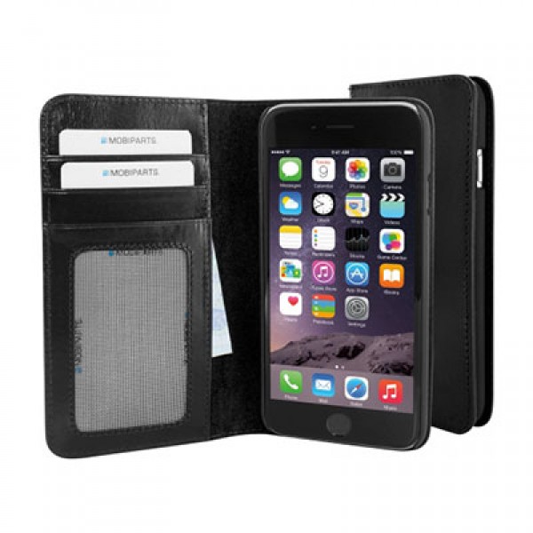 Mobiparts Excellent Wallet Jade Black iPhone 6