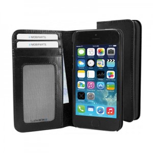 Mobiparts Excellent Wallet Jade Black iPhone 5/5s