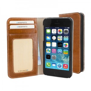 Mobiparts Excellent Wallet Oaked Cognac iPhone 5/5s