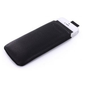 Mobiparts Luxury Pouch Black iPhone 5/5S/5C