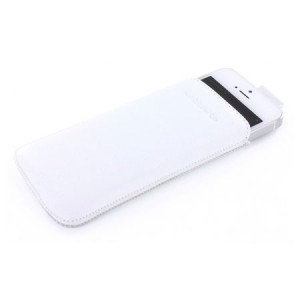 Mobiparts Luxury Pouch White iPhone 5/5S/5C