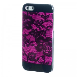 Celly GLAMme Cover Laces Fuchsia iPhone 5 en 5S