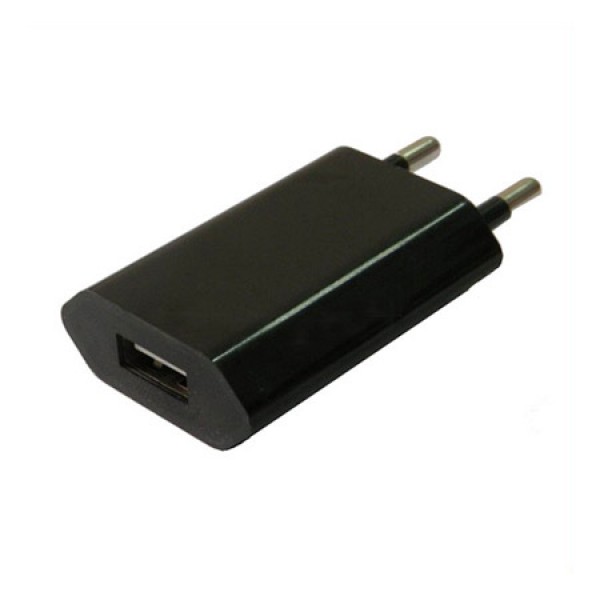 USB Lichtnetadapter zwart