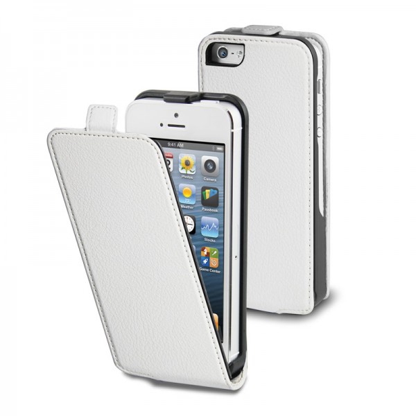 Muvit Slim Flippercase White iPhone 5C