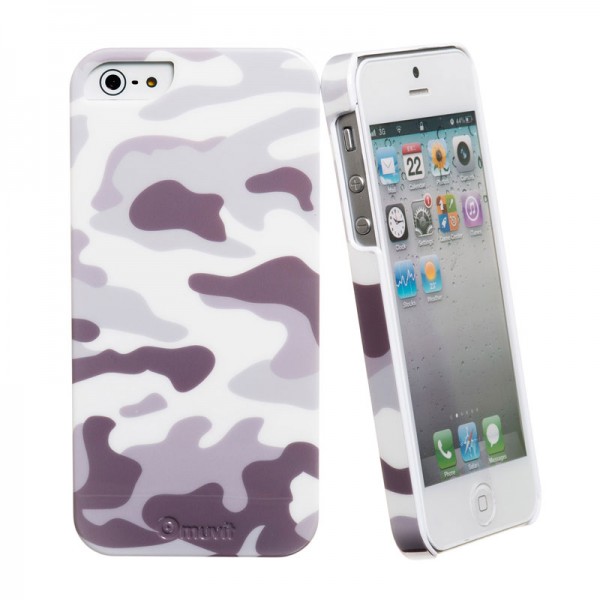 Muvit Camou Case Army White iPhone 5 en 5S