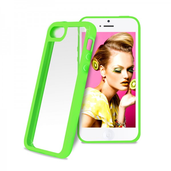 Puro Clear Cover Green iPhone 5C