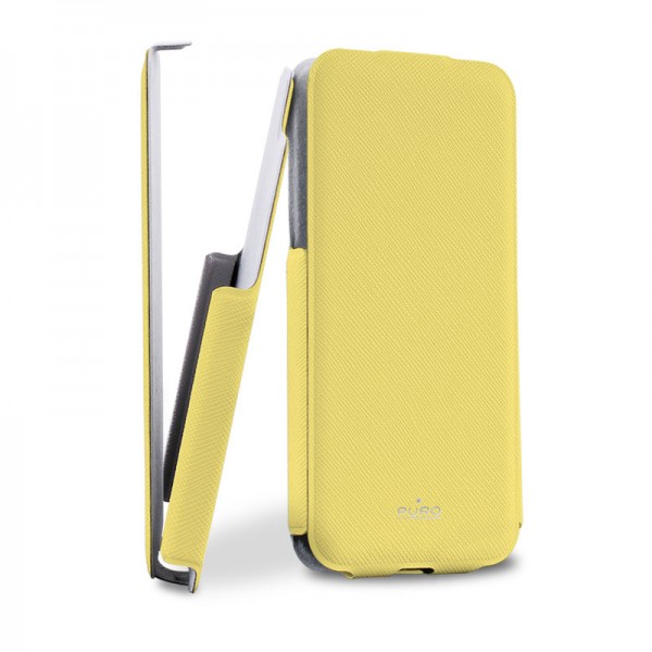 Puro Flipper Case Yellow iPhone 5C