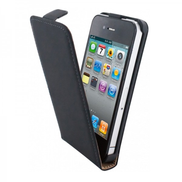 Mobiparts Premium Flip Case Black iPhone 4/4S