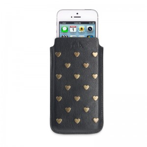 Fab. Pouch Studs Black iPhone 5/5S/5C