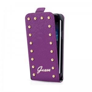 Guess Flip Case Studded Purple iPhone 5 en 5S