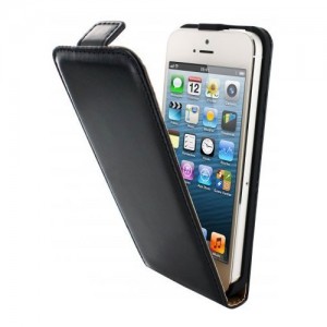 Mobiparts Premium Flip Case Black iPhone 5 en 5S