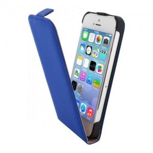 Mobiparts Premium Flip Case Blue iPhone 5 en 5S