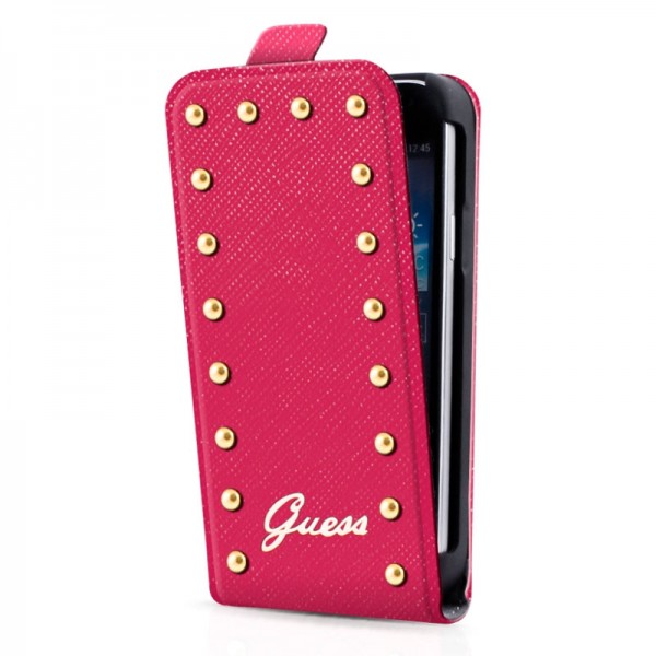 Guess Studded Flip Case Pink iPhone 5C