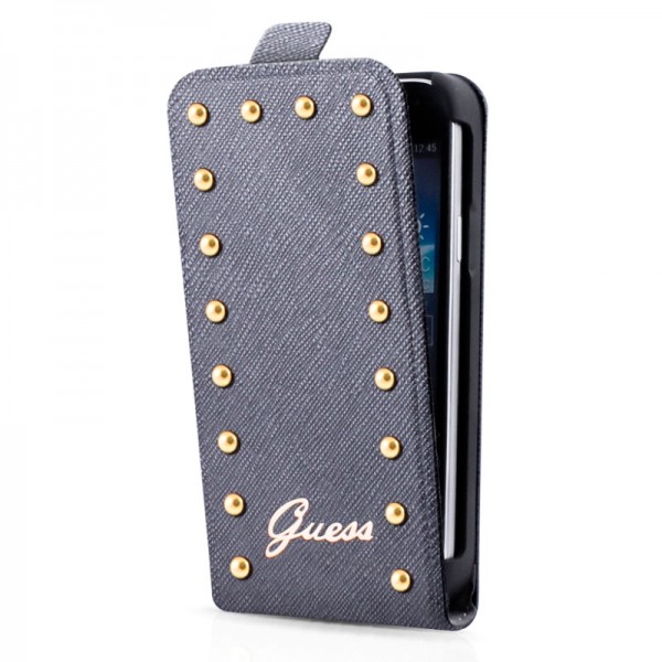 Guess Studded Flip Case Silver iPhone 5C