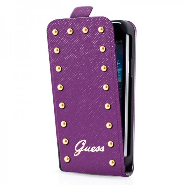 Guess Studded Flip Case Purple iPhone 5C