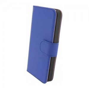 Mobiparts Premium Wallet Case Blue iPhone 5 en 5S
