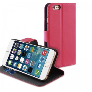 Muvit Wallet Folio Pink iPhone 6